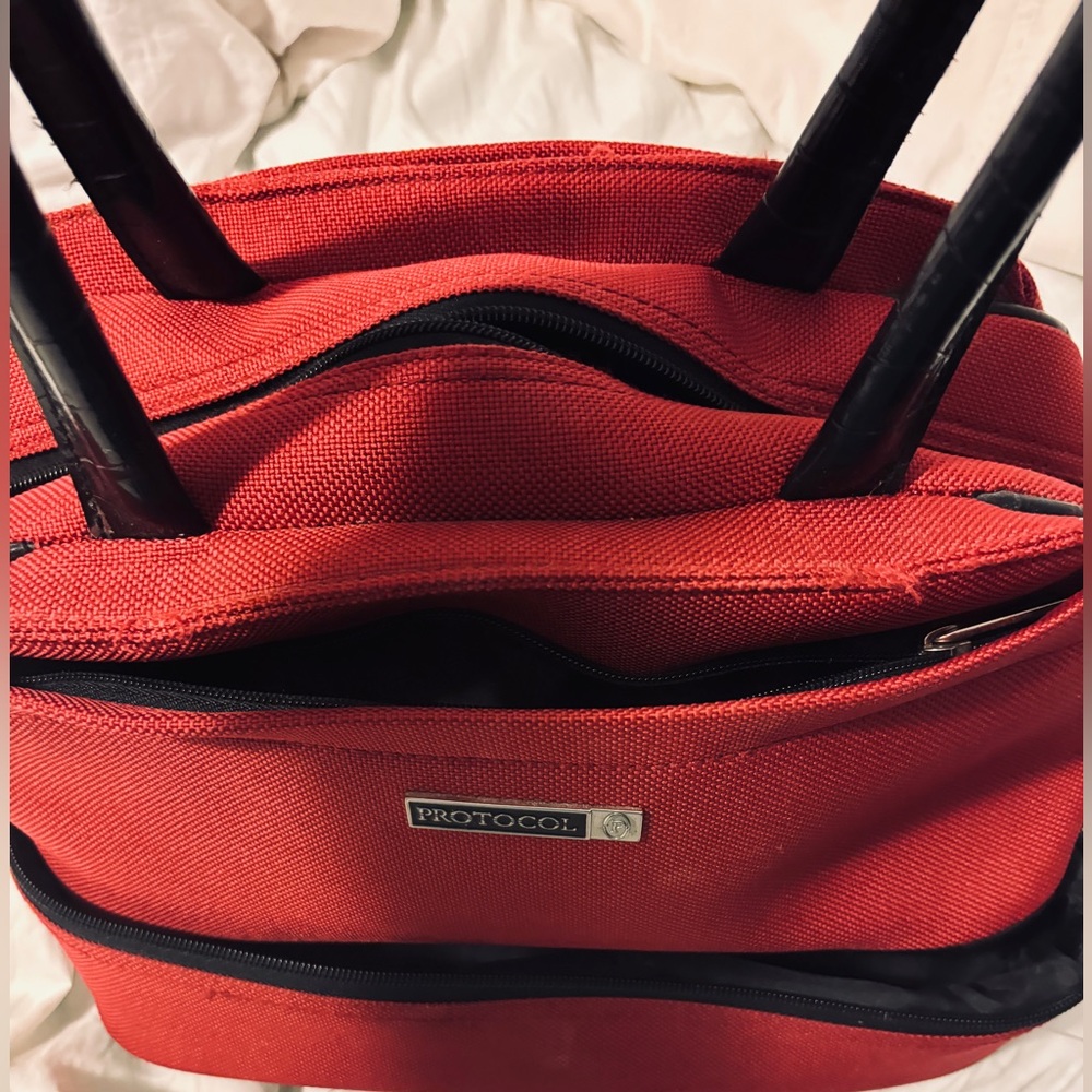 Red Travel Bag Makeup Case